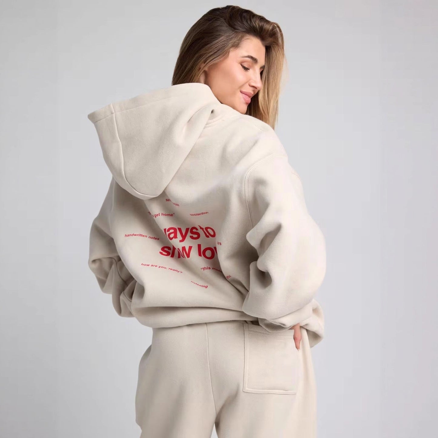 Damen Kapuzenpullover Lässig Oversized Känguru Tasche - IdealeKleiden