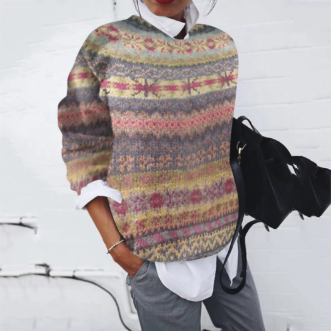 Women's Sweater Modern Knit Pattern Elegant Design
