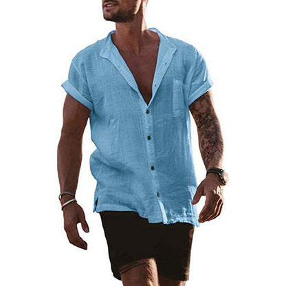 Men's Linen Shirt Summer Comfortable