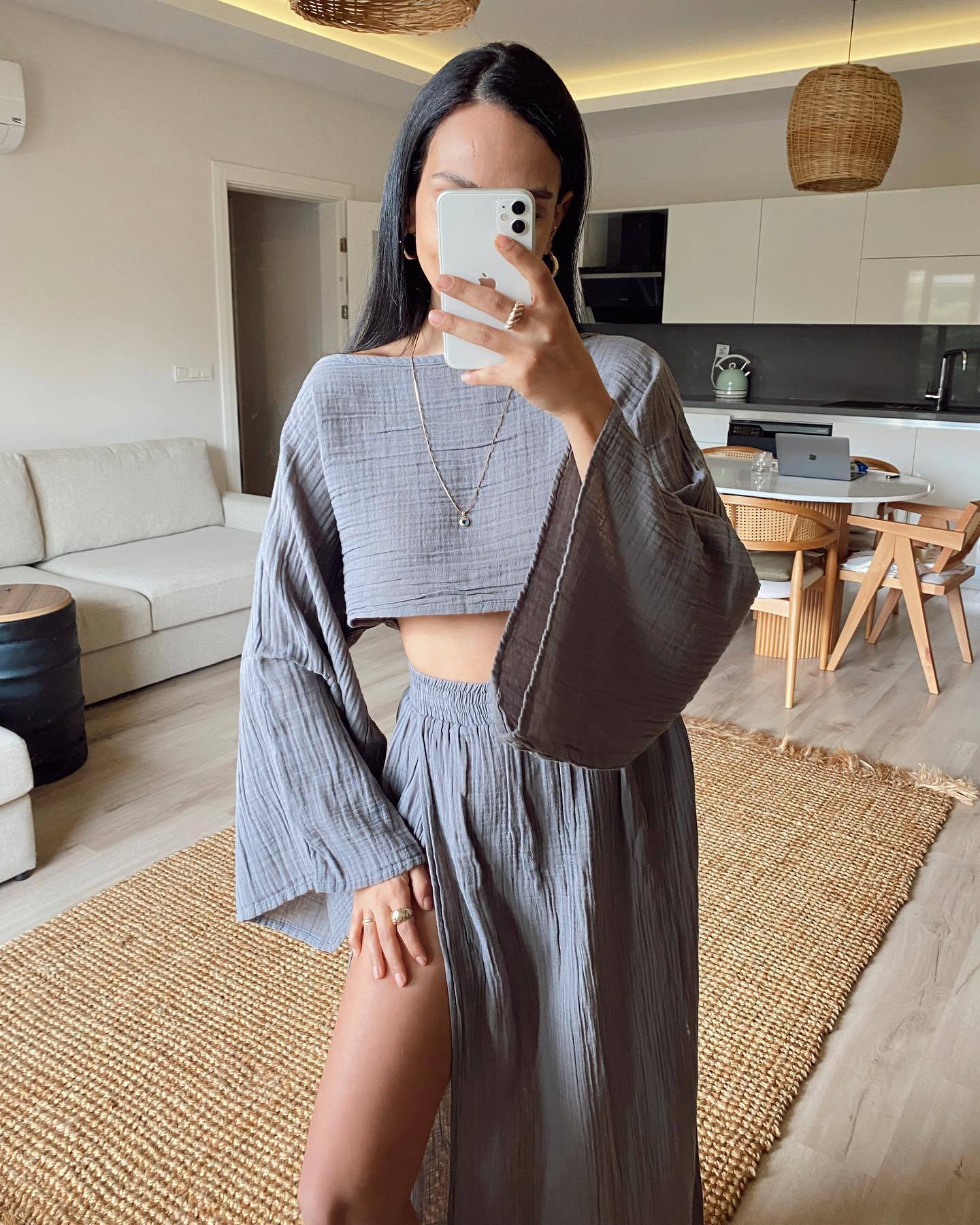 Women's Summer Set Cropped Top Miniskirt