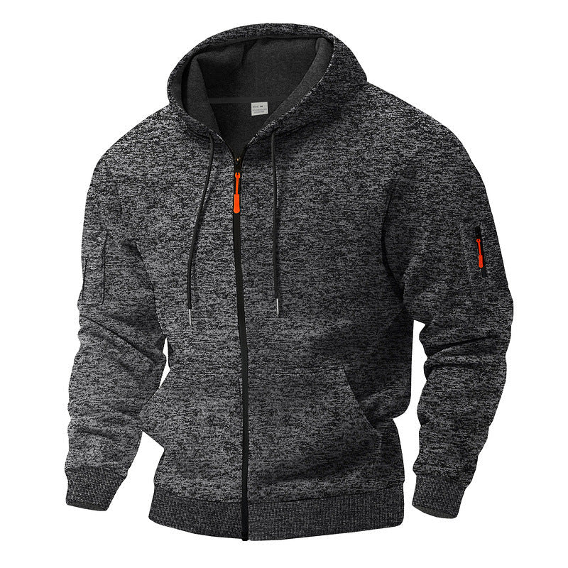 Men's hooded jacket breathable and practical