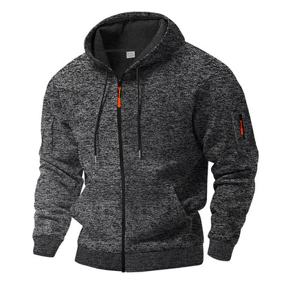 Men's hooded jacket breathable and practical