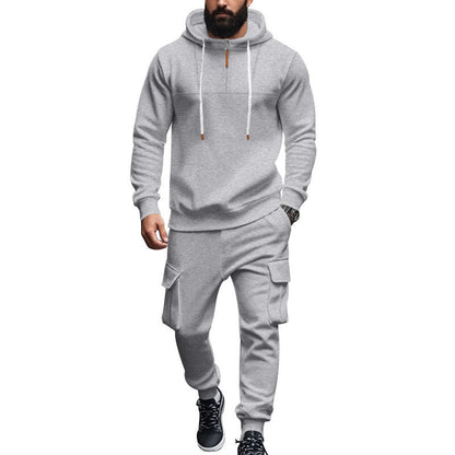 Men's Modern Sports Tracksuit with Zipper Pockets