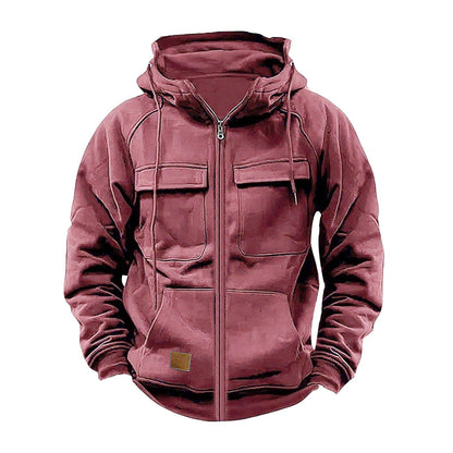 Men's Functional Hooded Jacket With Large Pockets