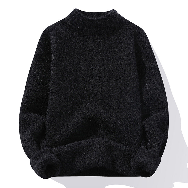 Women's Sweater High-Quality Ribbed Knit Soft Collar