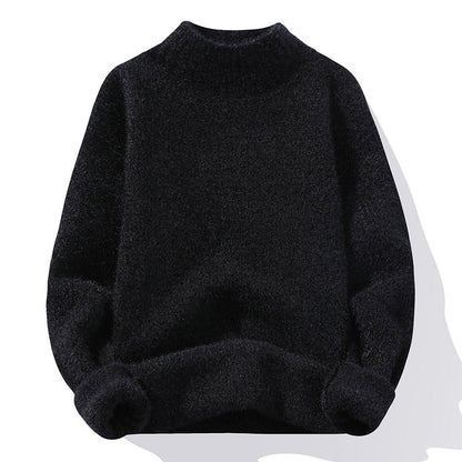 Women's Sweater High-Quality Ribbed Knit Soft Collar
