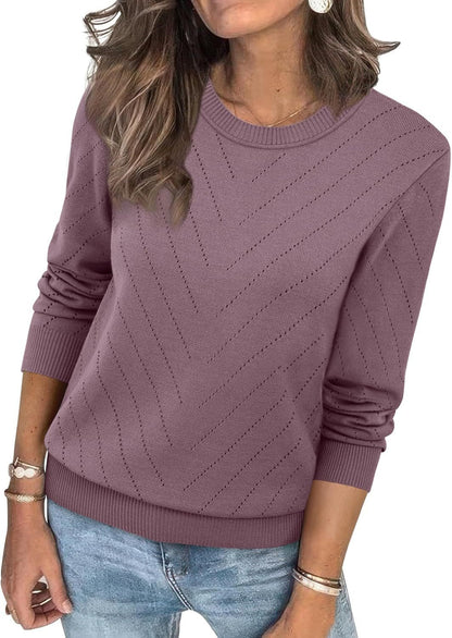 Damen Pullover Streifen Chic Eleganz
