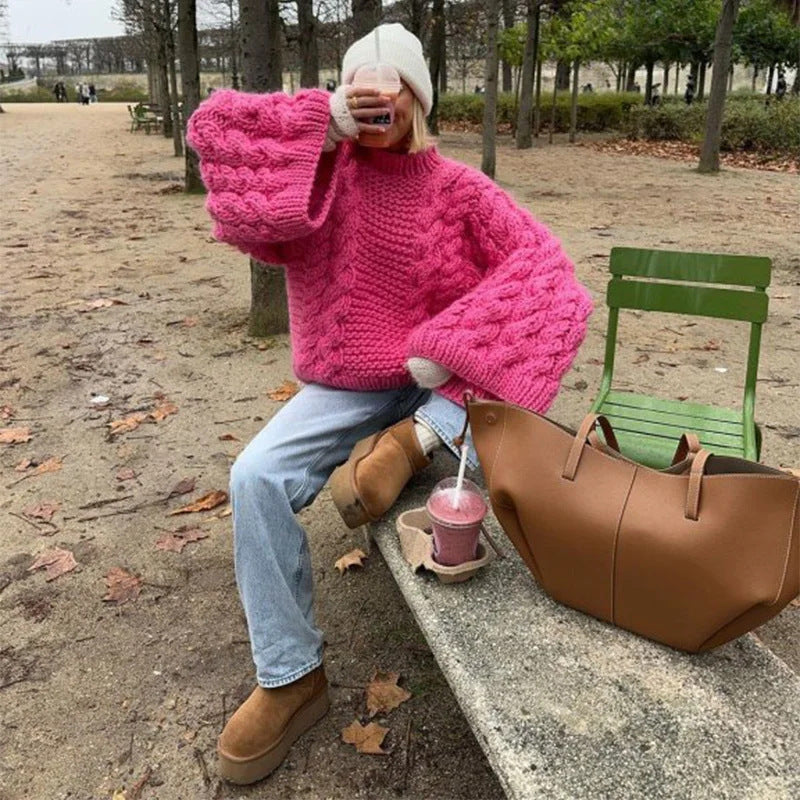 Women's Chunky Cable Knit Sweater