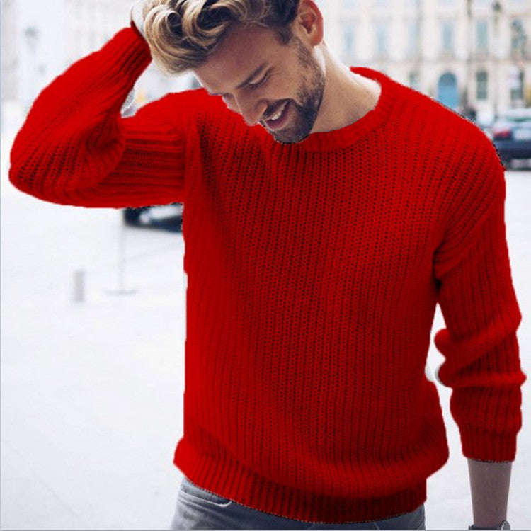 Men's Modern Crew Neck Knit Sweater