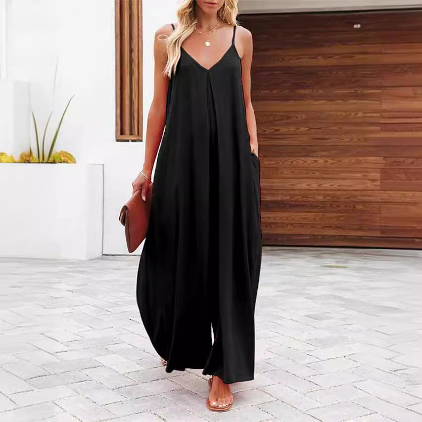 Damen Sommer Maxikleid Elegant Lang - IdealeKleiden