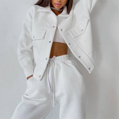 Women's Sport Set Fleece Tracksuit Comfortable