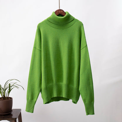 Women's Knitted Jumper Comfortable Warm Ribbed Trim