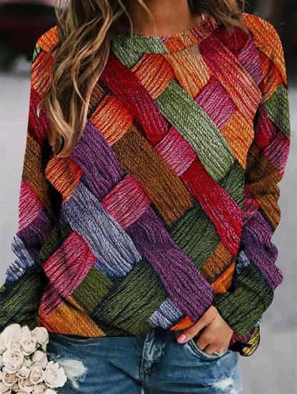 Stylish Sweaters Made of Printed Wool