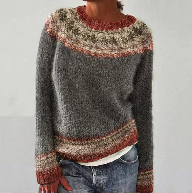 Emma - Stylish Pullover Geometric Patterns