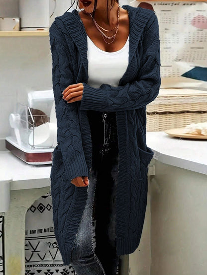 Women's Chunky Knit Cardigan Elegant Design Practical
