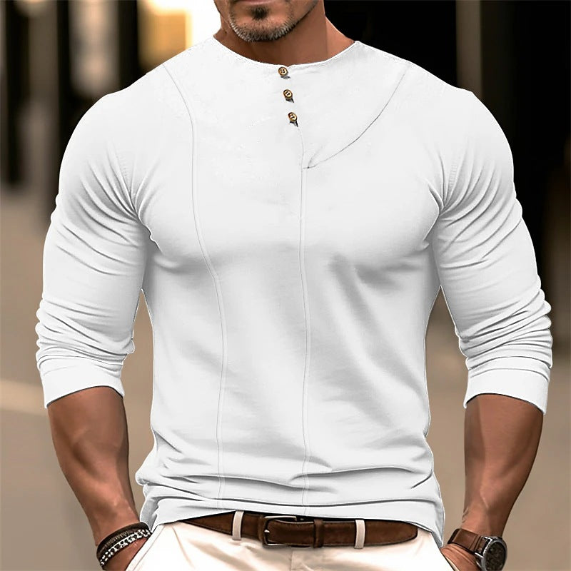 Elegant Dress Slim Fit Long-sleeved Cotton