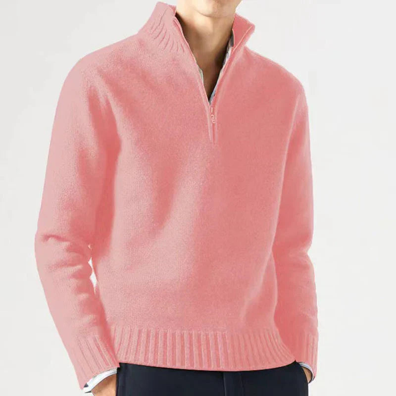 Luxury Men's Half-Zip Pullover