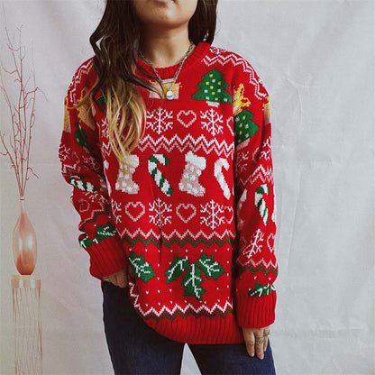Christmas Jumper with Snow Pattern