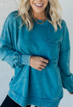 Women's Oversized Sweatshirt Comfortable with Pockets