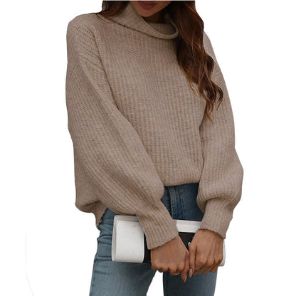 Women's Pullover Loose Turtleneck Trendy Oversized