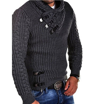 Men's Modern Asymmetrical Knit Sweater