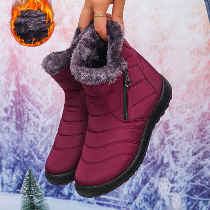 Women's Winter Boots Warm Cozy Zipper