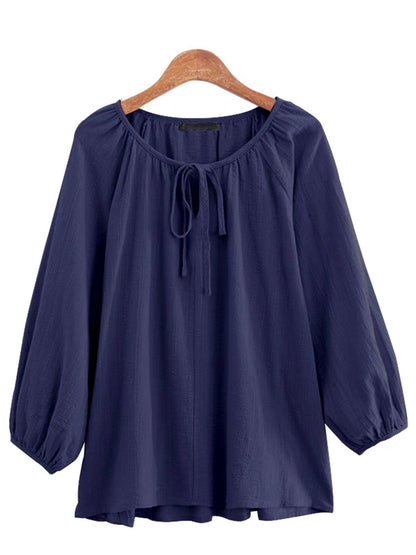Women's Blouse Elegant Design Round Neck