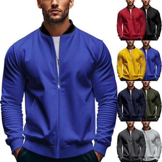 Herren Bomberjacke Sportlich Moderner Style - IdealeKleiden