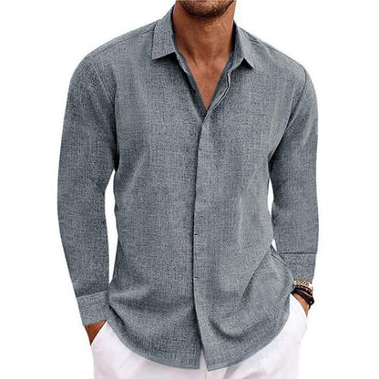 Men's Breathable Long-Sleeve Casual Shirt Modern Cut