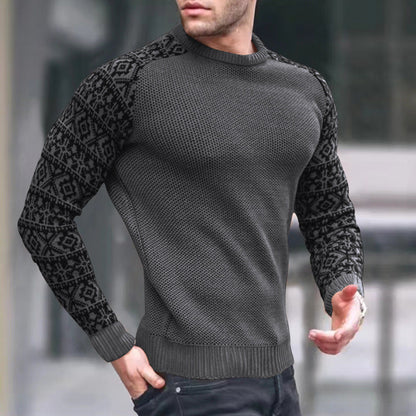 Men's Knitted Sweater Graphic Pattern Trendy Style
