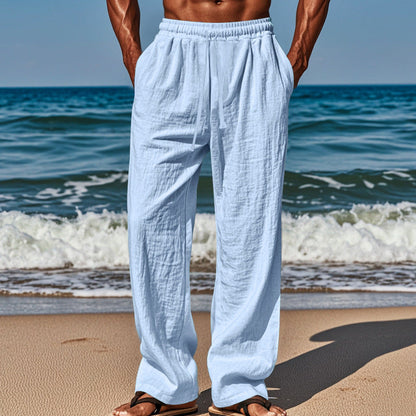 Herren Strandhose Bequem Elastisch Seitentaschen