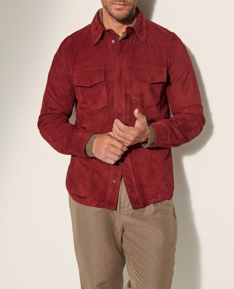 Men's Classic Elegant Suede Leather Jacket