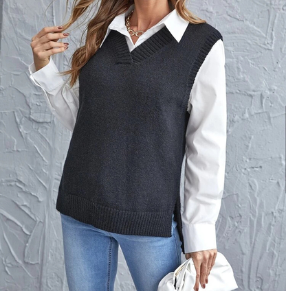 Women's Vest V-Neck Elegant Fashion