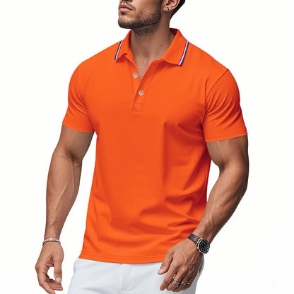 Men's Polo Shirt Modern Collar Moisture Control