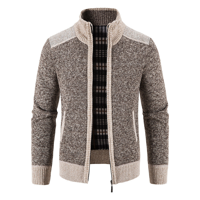Men's Cardigan Modern Zipper Elegant Design