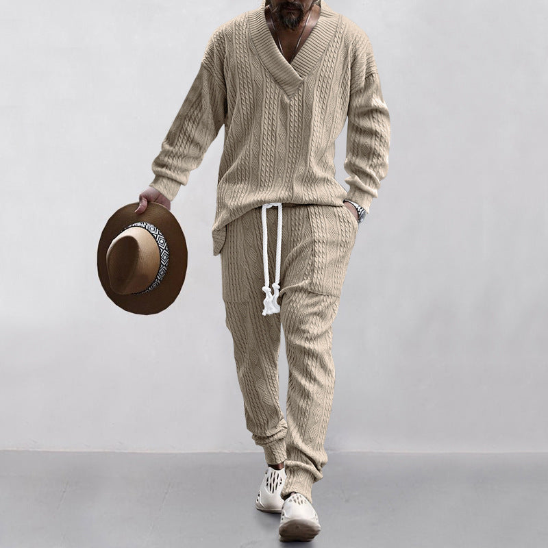 Men's Knit Suit Modern Business Set
