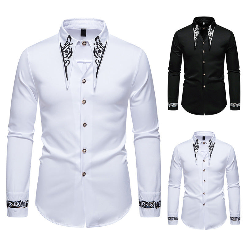 Herren Hemd Modern Kragen Design - IdealeKleiden