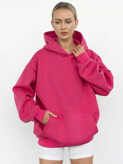 Women's Oversized Hoodie Snuggly Soft With Kangaroo Pocket