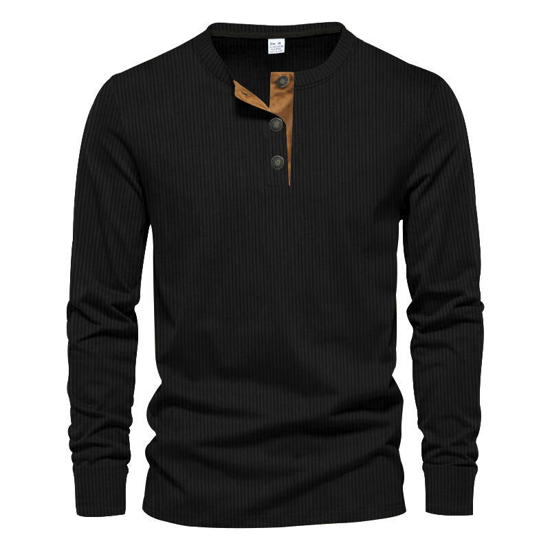 Men's Long-Sleeve Shirt Structured Modern Design