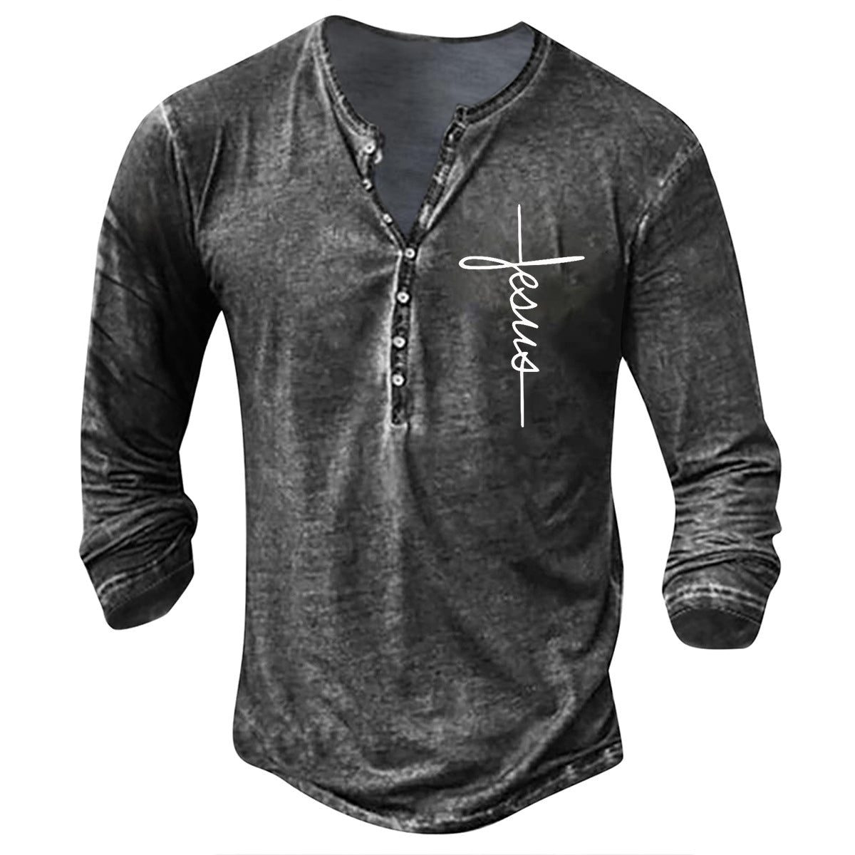 Herren Langarm-Shirt Grafikdruck Trendy Casual