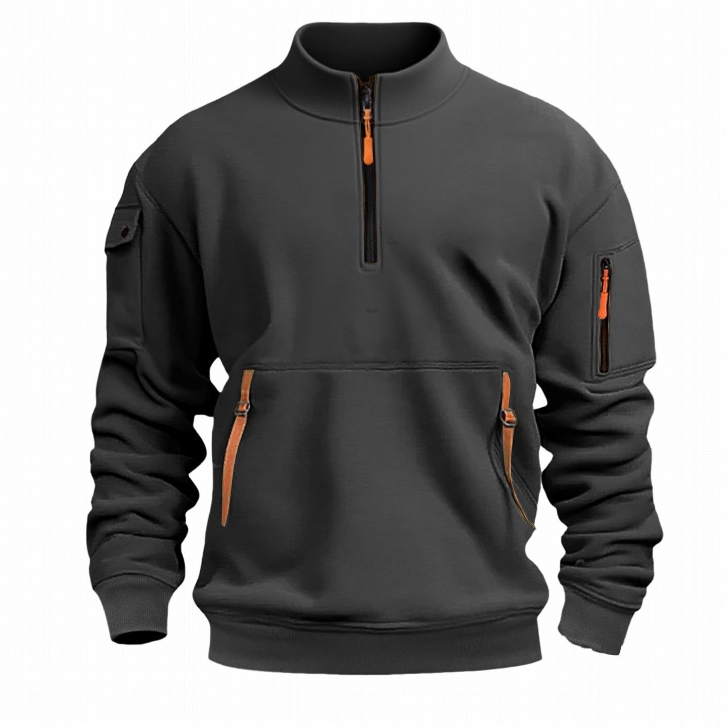 Men's Outdoor Pullover Practical Zipper Pockets