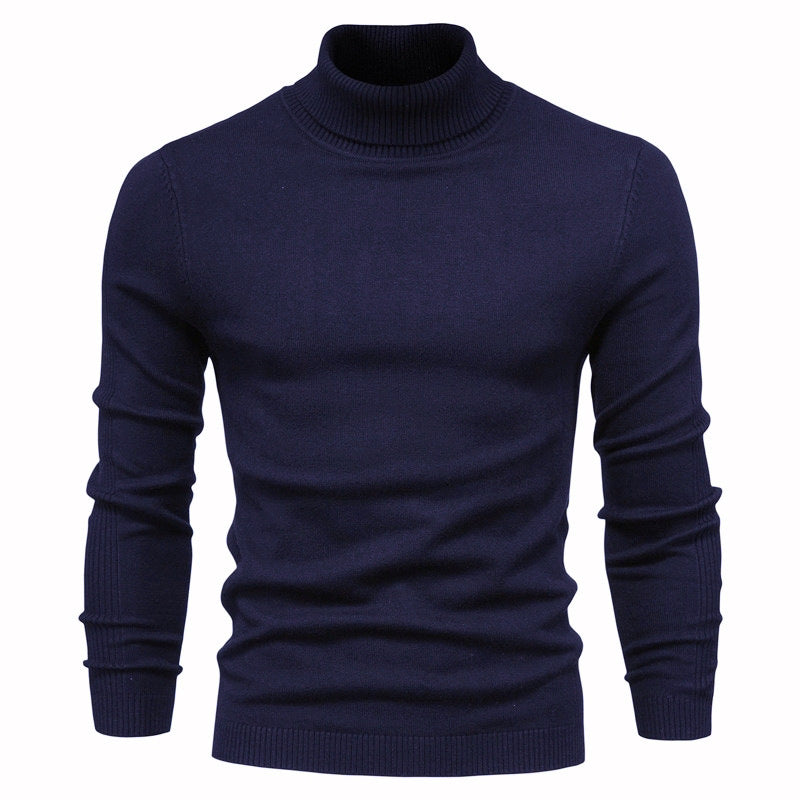 Men's Pullover High Collar Fine Rib Optimal Style