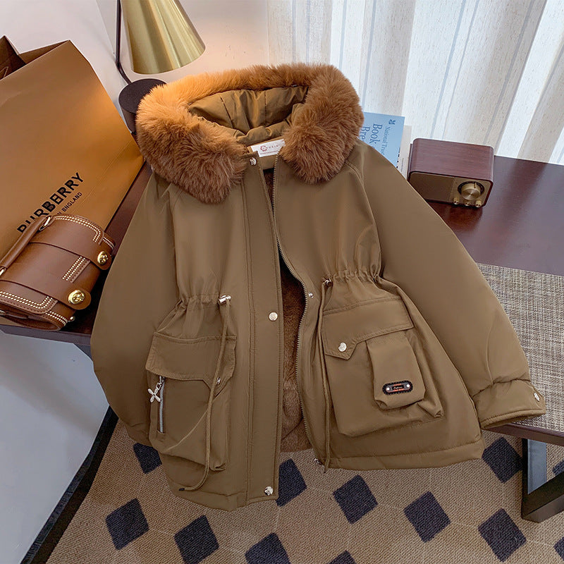 Damen Winterjacke Warm Praktisch Mit Taschen - IdealeKleiden