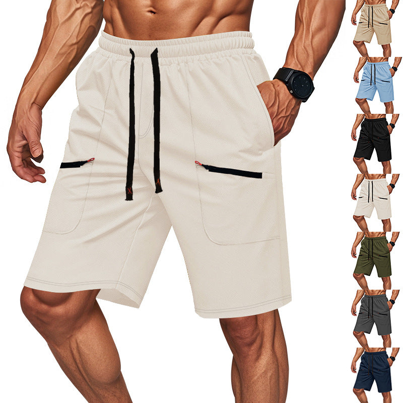 Herren Sport Shorts Elastisch Vieltaschig - IdealeKleiden