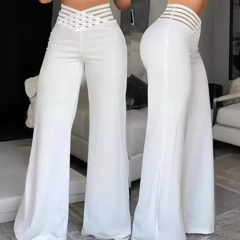 Damen Schlaghose Elegant Bequem - IdealeKleiden