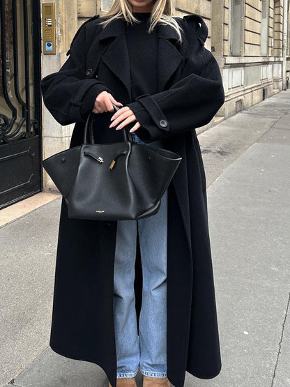Women's Winter Coat Oversize Elegant with Pockets