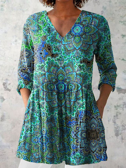 Women's Boho Chic Floral Summer Dress