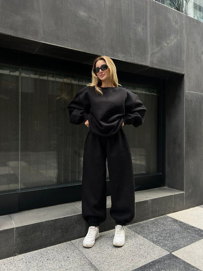 Women's Oversized Loungewear Set Comfortable Elastic