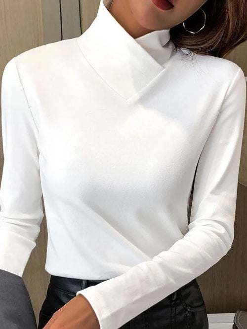 Eleganter Rollkragenpullover Damen Hochwertig - IdealeKleiden