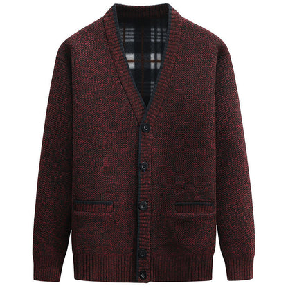 Herren Strickjacke Modern V-Ausschnitt Elegantes Design